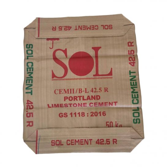 Square Bottom Valve PP Woven Cement Sacks